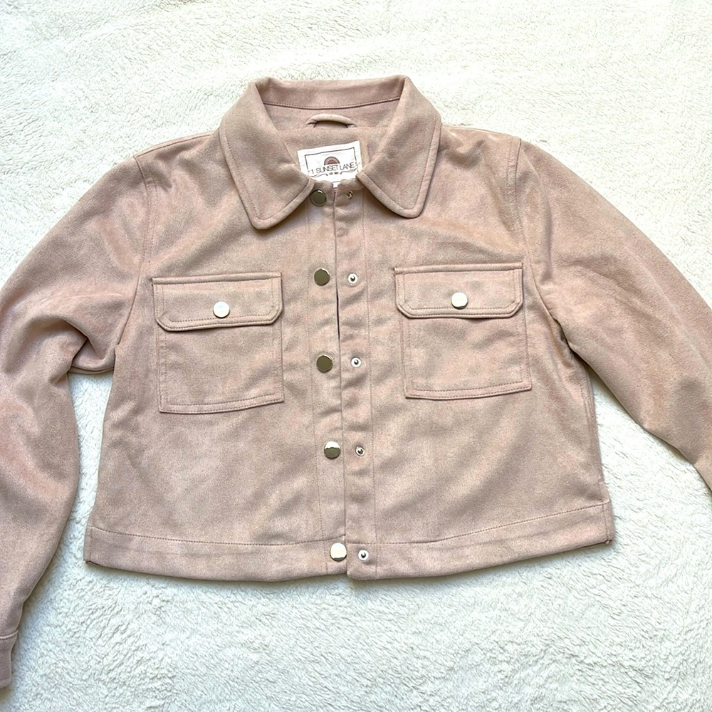 1 Sunset Lane Pink Blush Jacket. NWOT. Size S